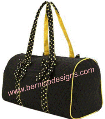 Duffle Bag - Black and Gold-#DB43
