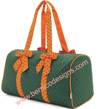 Duffle Bag - Orange and Green-#DB150