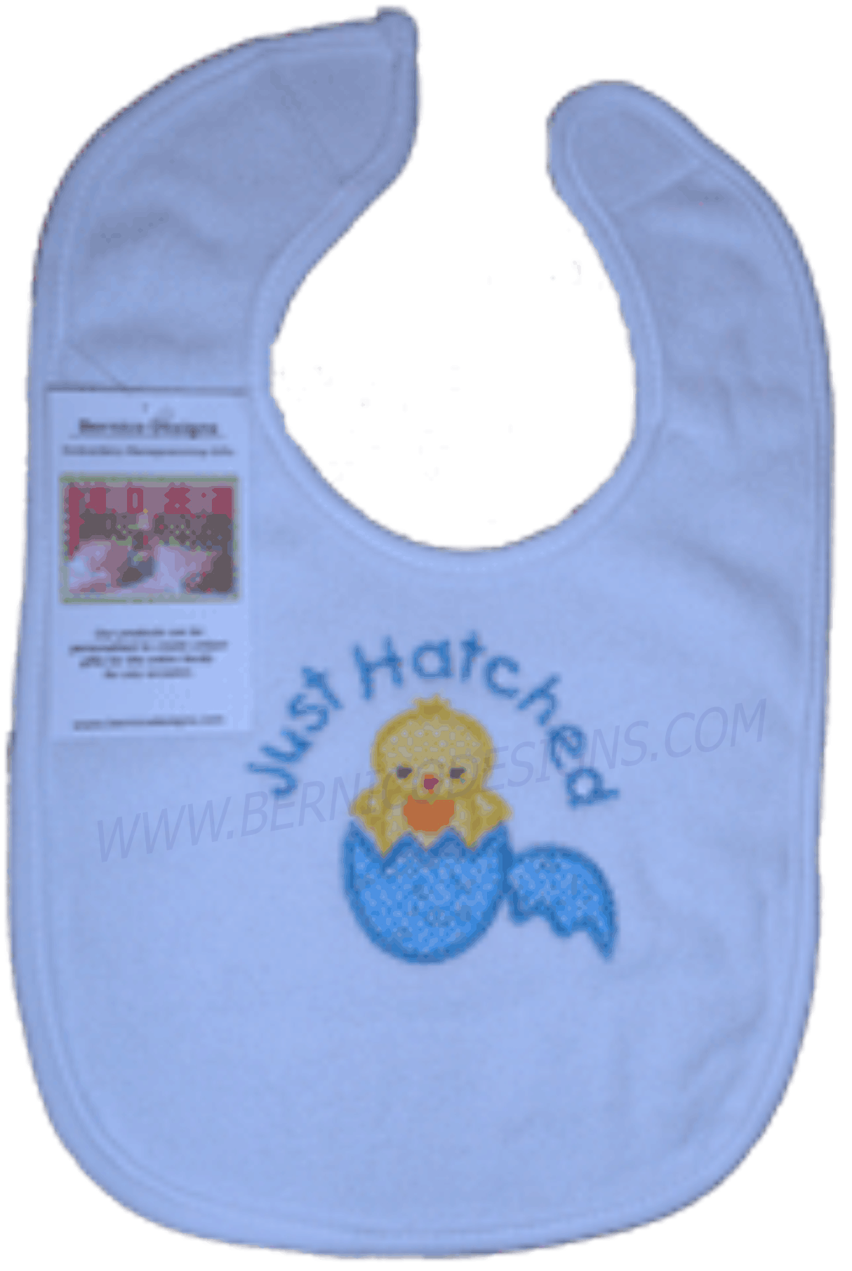 Bib - Personalized Custom and Monogrammed Bib for Baby Boy - Just Hatched-#B18