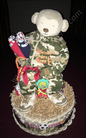 Diaper Cake - Major Cutie Camouflage - #253