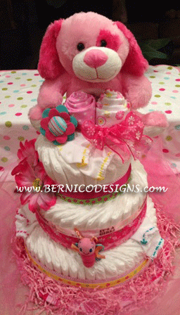 Diaper Cake - Plush Toy for Girl or Boy-#DC203