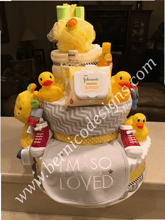 Diaper Cake - "I Am So Loved" - Personalized Customized-#DC237