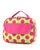 Lunch Bag - Polka Dot Green Pink-#LB93