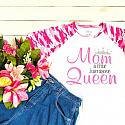 Mom - Raglan Shirt -Mom A Title Just Above Queen-#266